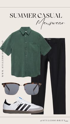 Casual Mens Outfits, Mens Clothing Styles Summer, Men's Summer Outfits, Summer Outfits For Men, Trendy Boy Outfits, Mens Summer Outfits