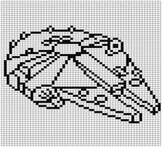 a black and white cross stitch pattern with a bell