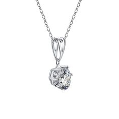 Necklace Information 
  


Metal: 
925 Sterling Silver 


SKU:
MS-LSHD-021


Rhodium: 
Yes 


Nickle Free: 
Yes 


Necklace Length:
18''


Gem Type: 
Moissanite


Stone Color: 
White


Stone Cut: 
Round Cut


Stone Weight:
1.0ct


Stone Setting:
Prong Setting


Average Clarity: 
FL-IF 


Average Color: 
D-E 




 




LOOKS THE SAME AS DIAMOND (WITH NAKED EYES)
While diamonds are graded on the 4 C’s scale (Cut, Clarity, Color, Carat), AINUOSHI Moissanite® are not diamond, and are graded solely o Moissanite Pendant, Silicon Carbide, Moissanite Necklace, Earrings Pendant, Cz Pendant, Round Moissanite, Round Stud Earrings, Sterling Silver Necklace Pendants, Timeless Jewelry