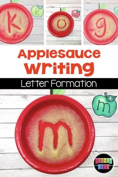 the letter m is for apple writing