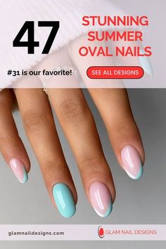 🌷 Looking for the perfect short nail designs for summer? Look no further! These soft and sweet styles are effortlessly elegant and perfect for any occasion. 😍 From pastel hues to delicate patterns, these nails will keep you looking fabulous all summer! 💅 #SummerNails #ShortNails #NailArtIdeas Summer Oval Nails, Fun Summer Nail Designs, Short Summer Nails, Nail Designs For Summer, Fun Summer Nails, Cute Acrylic Nail Designs, Vacation Nails, Short Nail