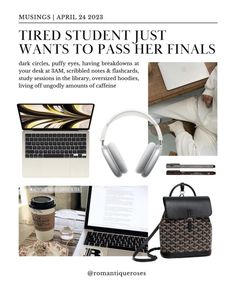 a magazine cover with headphones, laptop and other items on it's page