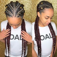 12.6 k abonnés, 754 abonnement, 573 publications - Découvrez les photos et vidéos Instagram de QTheBraider (@qthebraider) Two Goddess Braids, Goddess Braid Styles, Feed In Braids Hairstyles, Goddess Braids Hairstyles, Long Box Braids, Feed In Braid, Two Braids, Girls Braids, Penteado Cabelo Curto