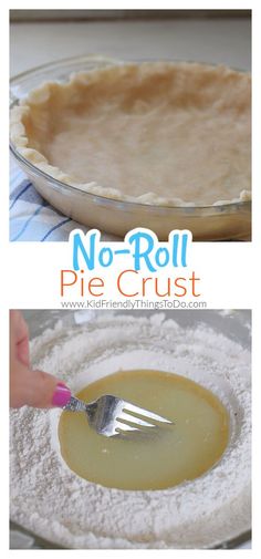 there is a pie crust in the pan