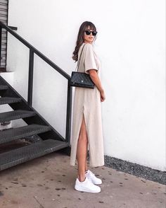 #ootd #basicos #vestido Green Aesthetic, Spring Outfit, Everyday Fashion, Normcore, Cute Outfits, Style Inspiration, Ootd, Fashion Outfits, Hair