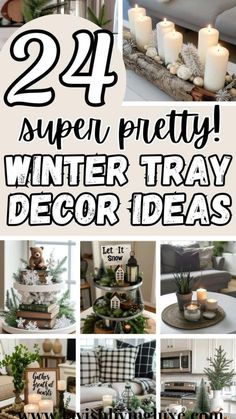 24 super pretty winter tray decor ideas