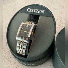 Brand New Citizen Two Tone Watch. Can Be Worn By Men Or Women. Retails For 149.99. Comes With Extra Links, Original Box. This Was A Gift, However They Did Not Give Me The Receipt To Return. Never Used. 38 Mm, Which Is My Favorite Size. See Pictures For Further Detail. Silver Analog Watch With Rectangular Dial, Silver Analog Jewelry With Rectangular Dial, Classic Stainless Steel Jewelry And Watches For Anniversary, Classic Stainless Steel Jewelry And Watches For Gift, Modern Analog Jewelry And Watches For Gift, Modern Analog Jewelry And Watches Gift, Classic Silver Analog Jewelry And Watches, Two Tone Watch, Accessories Watches