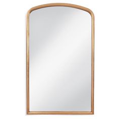 a gold framed mirror on a white background