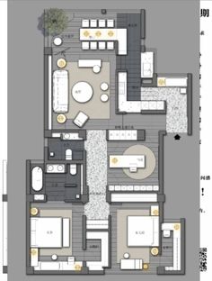 the floor plan for an apartment with two bedroom and one bathroom, which is very large