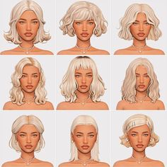 many different types of blonde hair for females