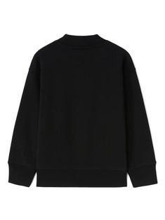 black cotton sweatshirt cotton Logo print on the neck ribbed finish choker sleeves with dropped shoulders long sleeves straight hemComposition: Cotton, 100% Sweaters Black, Kenzo Kids, Boutique Stores, Stella Mccartney Kids, Cotton Logo, Urban Chic, Palm Angels, Black Sweaters, Logo Print