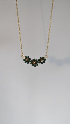 Clover Pendant, Stainless Steel Chain Necklace