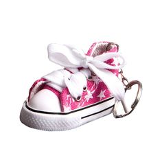 No one will be able to resist this fashionable and oh-so-cute pink star print baby sneaker key chain It's never to early for fashion! So Fashioncraft took one of America's most lasting and loved fashion icons - the hi-top sneaker - and made it small in size, but huge in cuteness, style, star power and useful appeal! A perfect fit for a baby girl's shower, first birthday, Christening and more, this favor is a shoe in for smiles!  Description and details:      Each measures 2.75" x 1.75" (4" long Casual Pink Sneakers For Gift, Clear Gift Boxes, Pink Star, Sole Sneakers, Fashion Icons, Baby Sneakers, Pink Stars, Hi Top, Baby Prints