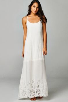 LOVESTITCH 'Eye On You' Off-White Maxi Racerback Dress – Social Butterfly Couture Butterfly Couture, Long Summer Dress Outfits, White Long Dress Summer, Sara Dress, Social Dresses, Casual White Dress, Cut Dress, Social Butterfly, Flared Dress