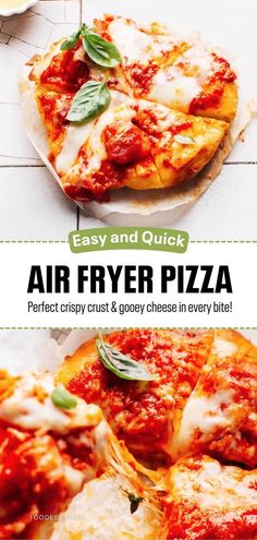 Enjoy restaurant-quality pizza in half the time with this amazing air fryer method. The air fryer's hot circulating air creates a crispy crust while preserving a chewy interior, and rapid heating ensures the cheese melts to perfection. Flavors are intensified, with toppings, cheese, and sauce caramelizing to perfection. Serve this air fryer pizza with salad or garlic bread for a complete meal, and don't forget your favorite beer or wine. Full pizza recipe on my blog (with homemade tomato sauce). Easy Summer Grilling Recipes, Party Snack Food, Easy Grilling, Summer Grilling Recipes, Perfect Pizza