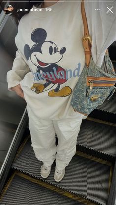 Disney outfit, Disneyland sweatshirt, 2023 outfit Disney Sweatshirts Outfit, Disneyland Athleisure Outfit, Disney Crewneck Outfit, Disneyland Sweatshirt Outfit, Disneyland Cold Weather Outfit, Disney Oversized Shirt Outfit, Disneyland Outfits February, November Disneyland Outfits, Vintage Disney Outfit Aesthetic