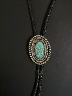 Native American 925 Sterling Silver Turquoise Bolo Tie Pendant Measurements: 2 inch by 1.5 inch Best Offers Accepted! Western Turquoise Jewelry With Patina, Western Style Engraved Blue Jewelry, Turquoise Concho Jewelry For Gifts, Blue Turquoise Concho Necklace As A Gift, Sterling Silver Turquoise Necklace With Concho, Elegant Turquoise Concho Jewelry, Turquoise Bolo Tie, Smart Jewelry, Bolo Tie