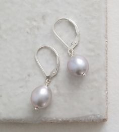 KATE gray freshwater pearl drop earrings Green Pearl Earrings, Silver Pearl Drop Earrings, Earrings Gold Pearl, Classic Pearl Earrings, Grey Pearl Earrings, Moonstone Drop Earrings, Pearl Drop Earrings Gold, Freshwater Pearl Drop Earrings, Freshwater Pearl Jewelry