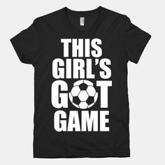 My Saturdays for the next 2 months will now consist of watching my wonderful daughters play soccer.  Love it!! Soccer Pro, Spain Soccer, Soccer Outfit, Girl Shirts, Soccer News, Got Game