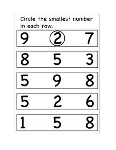 a printable worksheet with numbers for children