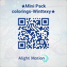 an image of a qr code for the mini pack colorings - wintexy