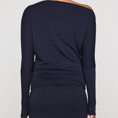 The Cindy Top
 – Bleusalt Chic Off-shoulder Knit Top, Chic Fitted Long Sleeve Top For Loungewear, Chic Stretch Off-shoulder Knit Top, Chic Stretch Knit Top For Loungewear, Chic Stretch Off-shoulder Top For Night Out, Chic Stretch Cold Shoulder Tops, Casual Fitted Off-shoulder Top For Night Out, Chic Stretch Off-shoulder Top For Date Night, Casual Off-shoulder Long Sleeve Top For Night Out