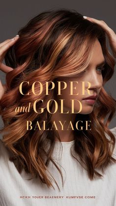 Gold Balayage, Hair Color Styles, Glamorous Hair, Layered Hairstyles, Hair Color Auburn, Copper Hair Color, Hair With Highlights, Hair 2024, Hair Color And Cut