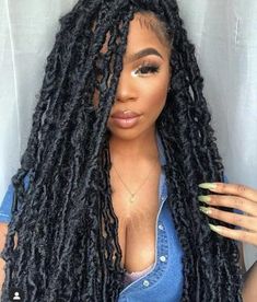 Locks Hairstyles For Women Long, Faux Locks Black Women, Locks Hairstyles For Women, Protective Styles For Natural Hair Short, Locks Hairstyles, Kanekalon Hair, Faux Locks