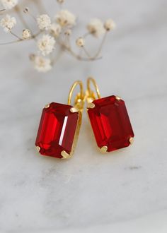 Red Crystal Earrings, Ruby Red Crystal Earrings,burgundy Bridal Earrings, Red Burgundy Earrings, Bridal Red Earrings, Gift for Her - Etsy Burgundy Earrings, Earrings Red, Red Burgundy, Red Earrings, Red Crystals, Stylish Jewelry, Elegant Earrings, Ruby Red, Burgundy Red