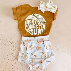 Boho Baby Clothes, High Waisted Floral Shorts, Wholesale Business, Baby Girl Shorts, Here Comes The Sun, High Waist Shorts, Boho Baby, Girl Shoes