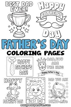 father's day coloring pages for kids to color and share with their dads