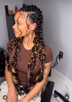 Butterfly Feed In Braids, Color Braided Hairstyles, Hairstyles For Black Women Color, Twist Braided Hairstyles, Hairstyles For Black Women Twist, Hairstyles For Black Women Updo, Hairstyles For Black Women Quick, Late Hairstyles