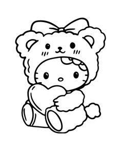 cute hello kitty coloring sheet not mbm Blank Coloring Pages Aesthetic, Sanrio Activities, Easy Traceable Drawings, Cute Coloring Pages Easy, Things To Trace, Coloring Pages Simple, Kid Drawing, Blank Coloring Pages