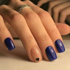 Navy Blue Nail Designs, 2019 Nails, Navy Nails, Navy Blue Nails, Winter Nails Acrylic, Blue Nail Designs, Acrylic Coffin, Super Nails, Blue Nail