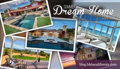 a collage of photos with the words dream home contest