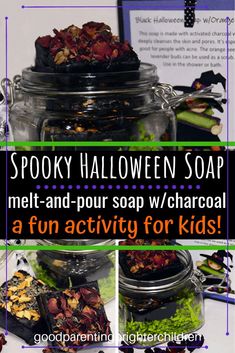 halloween soap recipe in a jar for kids