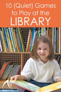 Blog - 10 (Quiet) Games to Play at the Library | BookShark Fun Library Activities, School Library Activities, School Library Lessons, Library Orientation, Elementary Librarian, Quiet Games, Library Games, Library Lesson Plans, School Library Displays