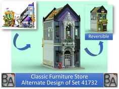 Classic Furniture Store - Alternate Design of Set 41732 Classic Furniture, The Building, Accent Pieces, Furniture Store, House Interior