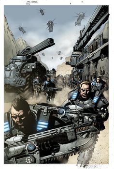 Gears Of Wars, 40k Warhammer, Halo Game, Sequential Art, Gaming Posters, All Video Games, Future Soldier, How To Make Comics, Fantasy Concept Art