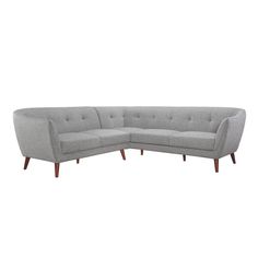 Nelson twopiece sofa mid-century sectional Nelson Living Area Ideas, Mid Century Sectional, Grey Sofa Living Room, Mid Century Modern Sectional, 2 Piece Sectional Sofa, Sofa Dimension, Grey Sofa, Making A House A Home, Grey Sectional