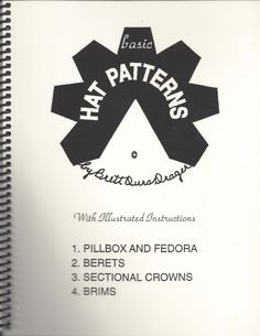 an instruction manual for how to use the hat pattern