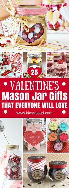 valentine's mason jar gifts that everyone will love