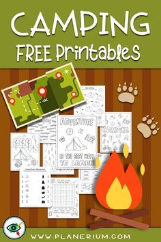 camping free printables for kids and adults