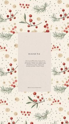 Christmas Bible Verses, Isaiah 9 6, Wonderful Counselor, Christmas Bible, Christian Quotes God, Cute Christmas Wallpaper, Verses Wallpaper, Prince Of Peace, A Child Is Born