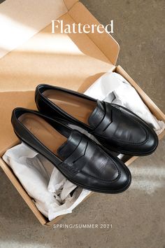 Boots Inspiration, Spain Women, Womens Penny Loafers, Shoe Nails, Black Loafers, Ancient Jewelry, Penny Loafer, Casual Work Outfits