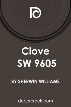 the cover for clove sw 9605 by shewin williams