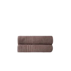 two brown towels sitting on top of each other