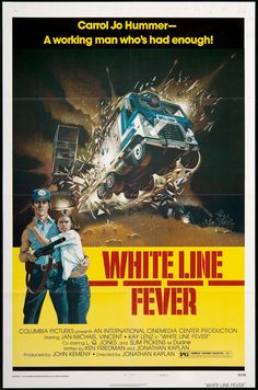 the movie poster for white line fever