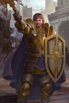 Cleric Paladin, Dnd Art, Fantasy Male, Wow Art, Armors, Fantasy Rpg