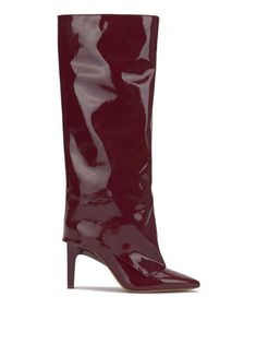 Brykia Knee High Boot in Malbec – Jessica Simpson Red Knee High Boots, Jessica Simpson Boots, Red Leather Boots, Pointy Toe Boots, Trendy Shoes Sneakers, Knee High Heels, Pointed Toe Boots, Pointed Heels